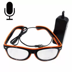 New Style LED Multi-color Fluorescent Glow Glasses EL Flashing Glasses