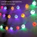 LED Halloween Decoration Luminous Cloth Ghost Ornament String Light 6m 40 Lights