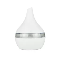 300ml USB Electric Aroma Air Diffuser Wood Ultrasonic Air Humidifier Essential Oil Aromatherapy Cool Mist Maker White