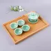 Bamboo Right Angle Tea Tray Tea Table