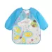 Baby Bibs Waterproof Long Sleeve Apron Blue Betterfly