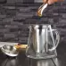 550ml Stainless Steel Clear Heat Resistant Glass Filter Tea Pot