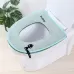 Washable Bathroom Toilet Seat Cover Warmer Soft Cushion Pad Closestool Lid Mat Household Products Green