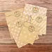 2sets Wave Dot Packaging Kraft Paper Bag Stickers DIY Baking Packaging Gift Bags