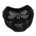 High Intensity Terrifying Evil Facepiece Skeleton Anti BB Bomb Face Mask with Elastic Bands Black