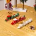Christmas Decoration Wooden Train Kindergarten Christmas Festival Gift Red 4 Section