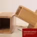 2 PCS Natural Bamboo Toothpick Box Square Restaurant Hotel Toothpick Can with Lid