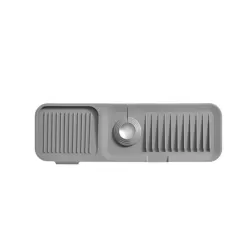 Faucet Silicone Draining Mat Anti-splash Kitchen Sink Non-slip Soap Mat Extra Large Deep Gray