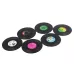 6 PCS/Set Retro Black Vinyl CD Record Drink Coasters Home Table Cup Mat Decor Coffee Drink Placemat Tableware Spinning