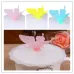 2 PCS Creative Dustproof Silicone Butterfly Transparent Lace Cup Cover Blue