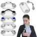Magnetic Glasses Holder Magnetic Brooch Number Plate Headset Glasses Clip Colored Diamond