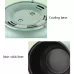 Multi-Function Electric-Cooker Mini Dormitory Student Cooking Rice Stir Frying Non-Stick Pot 110V US Plug  White Manual Style with Steaming Grid