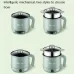 Multi-Function Electric-Cooker Mini Dormitory Student Cooking Rice Stir Frying Non-Stick Pot 110V US Plug  White Manual Style with Steaming Grid