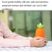 Carrot-Shaped Silicone Water Injection Warm Water Bag Winter Leak-Proof And Explosion-Proof Hand Warmer Light Green