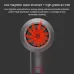 High-power Anionic Cold Hot Air Constant Temperature Hair Dryer EU Plug Red and Grey
