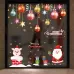 6306 Santa Claus Hanging Stickers Shop Window Glass Door Living Room Wall Stickers