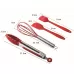 kn7050 10 in 1 Silicone Kitchen Tool Set Red