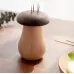 Kitchen Hotel Mushroom Shaped Wood Toothpick Box