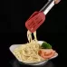 Stainless Steel Silicone Food Spatula Food Clip Barbecue Steak Clip Barbecue Baking Tool 9 Inch With Bracket Random Color Delivery