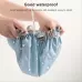28cm Thick Waterproof Bath Hat Double Layer Shower Hair Cover Women Supplies Shower Caps Blue Small Flower