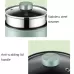 Multi-Function Electric-Cooker Mini Dormitory Student Cooking Rice Stir Frying Non-Stick Pot 110V US Plug  White Manual Style with Steaming Grid
