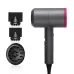 High-power Anionic Cold Hot Air Constant Temperature Hair Dryer EU Plug Red and Grey