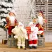 Christmas Decoration Standing Santa Claus Doll Christmas Backpack Old Man Doll Ornaments Gift