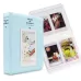 64 Pockets Name Card Pieces for Fujifilm Instax Mini 8 /7s /70 /25 /50s /90 Sky Blue