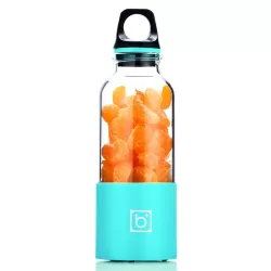 Bingo 500ml Mini Portable USB Rechargeable Electric Juicer Cup Juicer Blender 22000 Revolutions Per Minute Blue