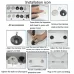 1 Pair 3903 Zinc Alloy Toilet Seat Hinge Installation Nut Quick Release Installation Screw Toilet Cover Accessories