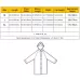 L Fashion Adult Lightweight EVA Transparent Frosted Raincoat Big Hat With Pocket Pink