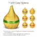 300ml USB Electric Aroma Air Diffuser Wood Ultrasonic Air Humidifier Essential Oil Aromatherapy Cool Mist Maker White