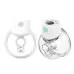 Wearable Automatic Breast Pump Massage Hands-free Invisible Wireless Large Suction Breast Pump S12 English White