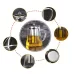 550ml Stainless Steel Clear Heat Resistant Glass Filter Tea Pot