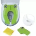 Frog-Shaped PP Material Environmental Protection Children Travel Portable Toilet Seat Green