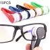 10 PCS Multifunction Portable Glasses Wipe Glasses Clean Wipe Microfiber Cleaning Cloth Random Color Delivery