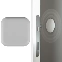Silent Anti-Collision Silicone Pad For Door Handle 45mm Square Gray