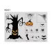 Halloween Decoration Stickers Pumpkin Lamp Spider Ghost Electrostatic Stickers