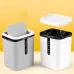 Mini Office Coffee Table Desktop Plastic Shake Lid Storage Trash Can Gray