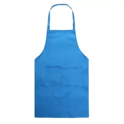 2PCS Kitchen Chef Aprons Cooking Baking Apron With Pockets Blue