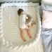 2M Pure Color Weaving Knot for Infant Room Decor Crib Protector Newborn Baby Bed Bumper Bedding Accessories White Grey Yellow