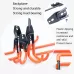 630 Medium Square Garage Hook Warehouse Storage Dip Metal Hook Bright Orange