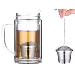 Stainless Steel Locking Spice Tea Strainer Mesh Infuser Tea Ball Filter