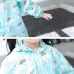 Cartoon Children Raincoats Waterproof Raincoat with Schoolbag