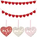 10pcs / Pack Valentines Day Wedding Supplies Hollow Love Decoration Small Pendant JM01767