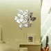 2 Sets Flower Pattern Wall Sticker Home Decor 3D Wall Decal Art DIY Mirror Wall Stickers Living Room Decoration