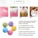 3 PCS 10g Natural Bubble Shower Bombs Ball Bath Salt Body Essential Oil Bath Ball Pink