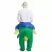 Operated Inflatable Dinosaur Fancy Polyester Dress Halloween Party Costume for Adult