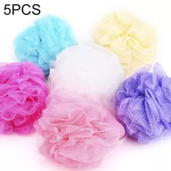 5 PCS Flower Bath Ball Bath Tubs Cool Ball Bath Towel Scrubber Body Cleaning Mesh Shower Wash Sponge Random Color Delivery