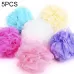 5 PCS Flower Bath Ball Bath Tubs Cool Ball Bath Towel Scrubber Body Cleaning Mesh Shower Wash Sponge Random Color Delivery
